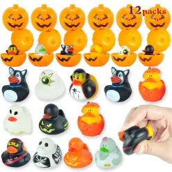 Joyin Halloween Prefilled 12 Pack Pumpkin Box With Rubber Duck