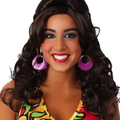 Partytime Costume & Lingerie (Yiwu) Factory 60s Brunette Gogo Mod Wig