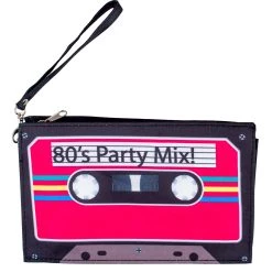 Funny Fashions 80's Cassette Party Mix Tape Wristlet