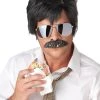California Costume Collection Adult Ace Detective Mustache & Wig Kit