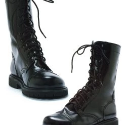 Ellie Adult Black Combat Boots