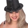 Rubies Costume Co. Inc Black Glitter Top Hat For Adults