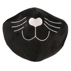 Elope Adult Cat Face Mask Black -Cheap Halloween Store adult cat face mask black alt 2