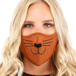 Elope Adult Brown Cat Face Mask