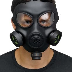 Fun World Gas Mask Adult Costume With Toy Respirator