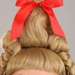 Partytime Wig Deluxe Christmas Girl Wig For Adult -Cheap Halloween Store adult deluxe christmas girl wig alt 2