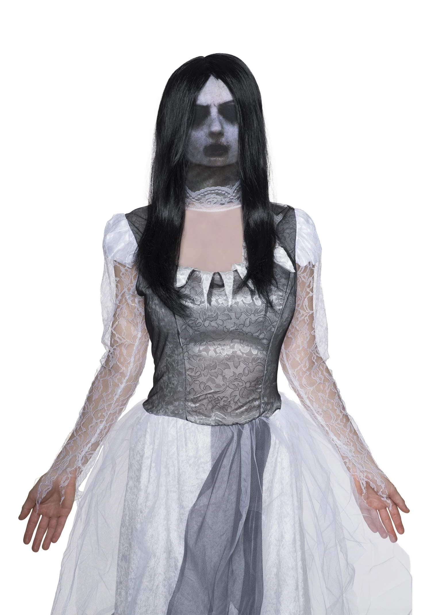Rubies Costume Co. Inc Adult Fabric Ghost Mask 1 Rubies Costume Co. Inc Adult Fabric Ghost Mask