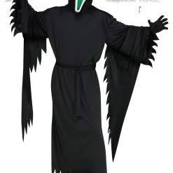 Fun World Light Up Fade Mouth Ghost Face Costume For Adults