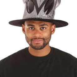 Elope Silver Ovo Top Hat For Adults