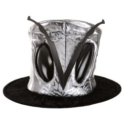 Elope Silver Ovo Top Hat For Adults -Cheap Halloween Store adult ovo top hat alt 3