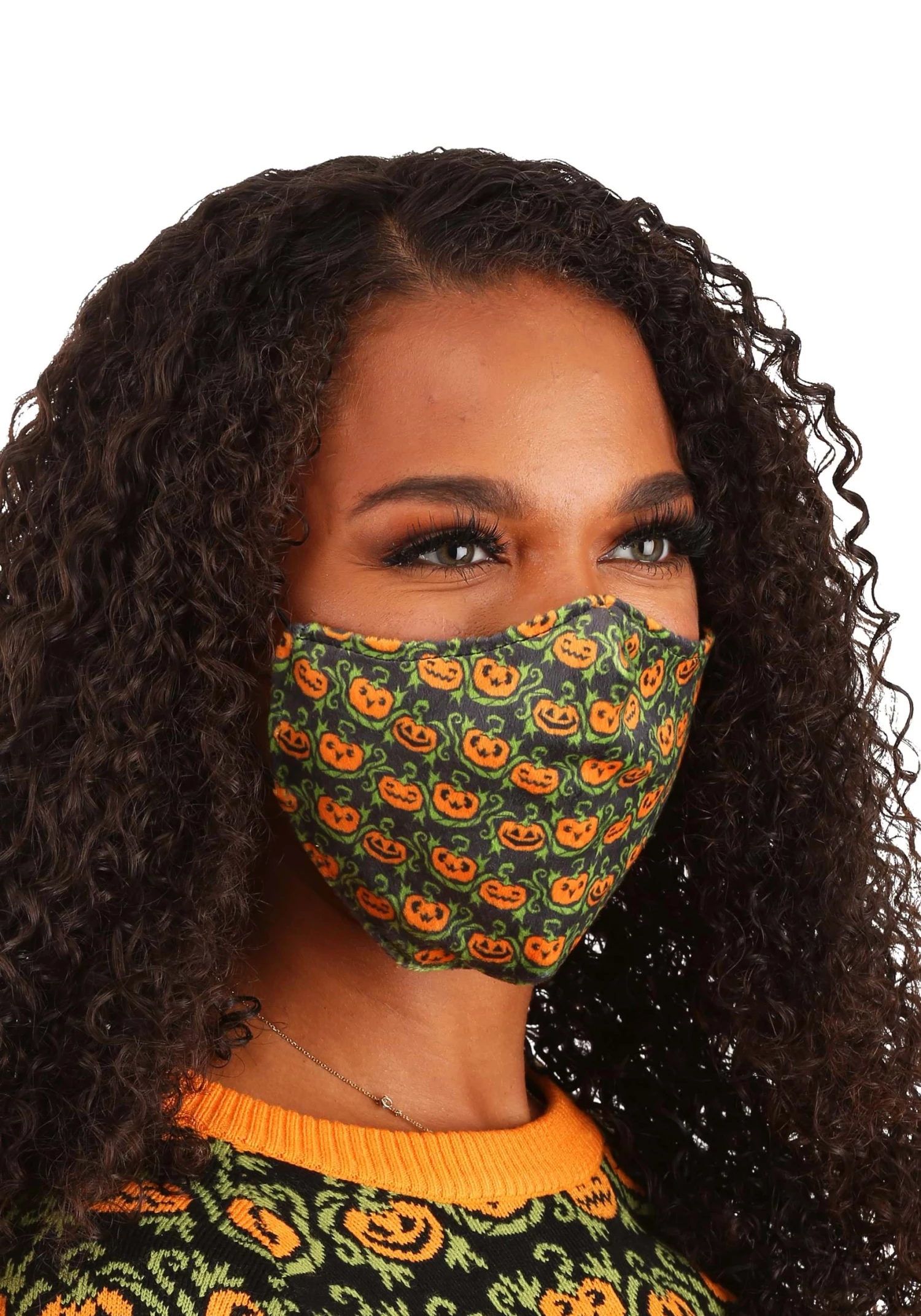 Guangzhou Fashion Travelling Goods Co. Ltd Pumpkins Pattern Sublimated Face Mask For Adults 2 Guangzhou Fashion Travelling Goods Co. Ltd Pumpkins Pattern Sublimated Face Mask For Adults - Image 2