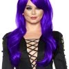 Underwraps Sassy Purple Wig For Adults