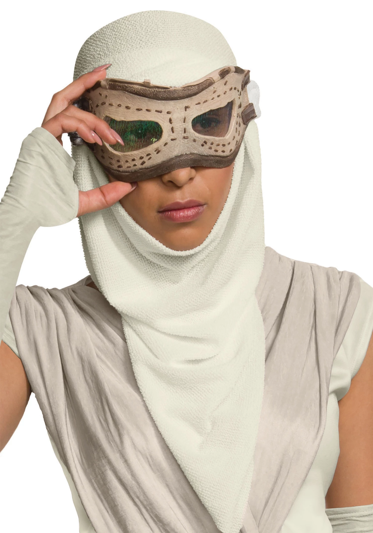 Rubies Costume Co. Inc Adult Star Wars The Force Awakens Rey Eye Mask W/ Hood 2 Rubies Costume Co. Inc Adult Star Wars The Force Awakens Rey Eye Mask W/ Hood - Image 2