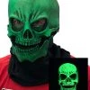 Zagone Studios Adult UV Green Glow Skull Mask