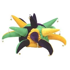 Jacobson Hats Velvet Adult Mardi Gras Jester Hat With Bells
