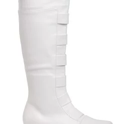 Ellie Adult White Superhero Boots