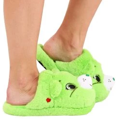 Shenzen Amilla Good Luck Care Bear Slippers For Adults -Cheap Halloween Store adults good luck care bear slippers alt 5