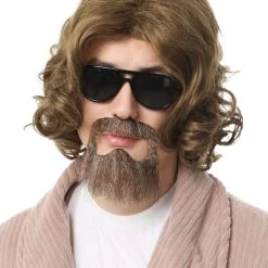 Partytime Costume & Lingerie (Yiwu) Factory Big Lebowski Adult The Dude Wig And Beard Kit