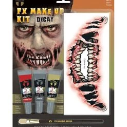 Tinsley Transfers Big Mouth Face Decay Temporary Tattoo