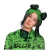 Disguise Billie Eilish-Adult Green Double Bun Wig