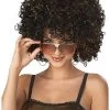 California Costume Collection Black And Gold Disco Wig
