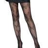 Leg Avenue Butterfly Net Black Tights