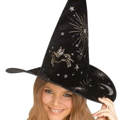 Fun World Black Constellation Witch Hat Costume Accessory