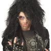 California Costume Collection Black Heavy Metal Wig