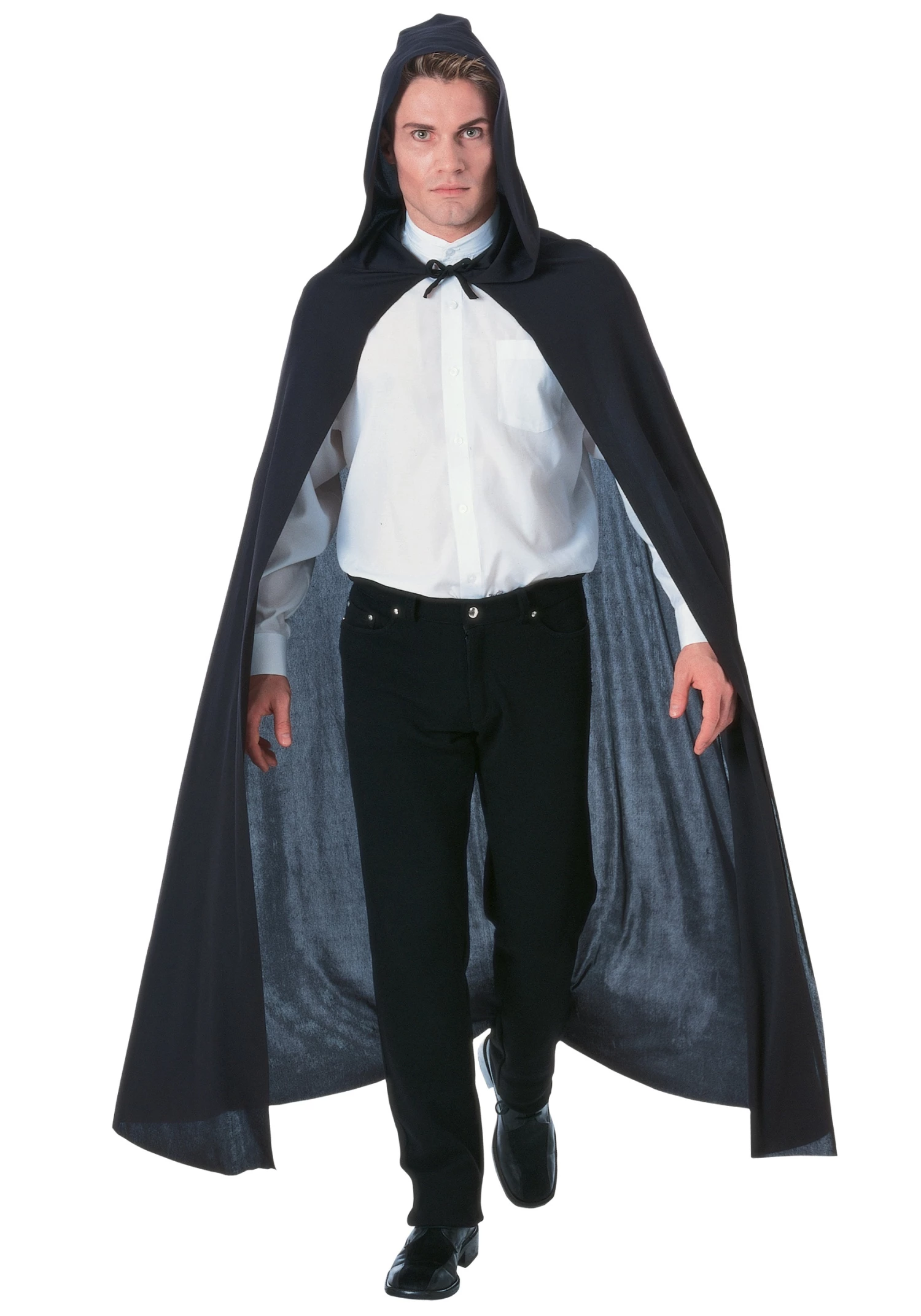 Rubies Costume Co. Inc Black Hooded Cape 1 Rubies Costume Co. Inc Black Hooded Cape