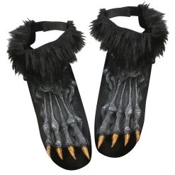 Fun World Black Werewolf Shoe Covers