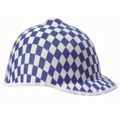 Forum Novelties, Inc Blue Checkered Jockey Hat