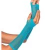 Leg Avenue Blue Fishnet Gloves