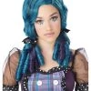 California Costume Collection Blue / Purple Doll Curls Wig