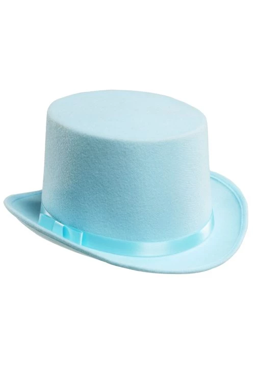 Partytime Costume & Lingerie (Yiwu) Factory Blue Tuxedo Top Hat -Cheap Halloween Store blue tuxedo top hat