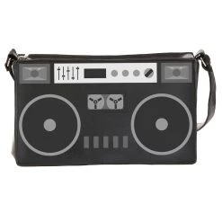 Fushengyuan Industry CO., Black Boombox Costume Purse -Cheap Halloween Store boombox purse alt 2