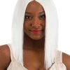 Partytime Wig Bright White Long Bob Wig For Women