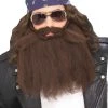 Forum Novelties, Inc Brown Biker Beard & Mustache