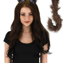 Elope Furry Brown Cat Ears And Tail