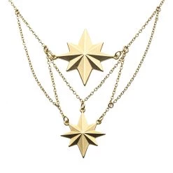 SALESONE Captain Marvel Tier Mat Necklace