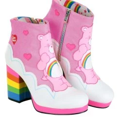 Dongguan Pei Feng Shoes Co., Ltd. Care Bears Ankle Boots: Cheer Bear -Cheap Halloween Store care bears cheer bear ankle boots alt 9