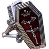 Western Fashion Casket Locket Costume Ring Accessory