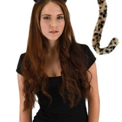 Elope Cheetah Cat Tail And Ears Set
