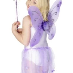 Smiffys Child Purple Butterfly Wings Kit