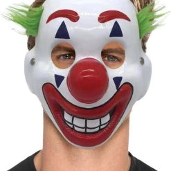 Smiffys Clown Mask With Hair