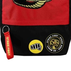 Bioworld Merchandising / Independent Sales Cobra Kai Embroidered Laptop Backpack -Cheap Halloween Store cobra kai embroidered patches laptop backpack alt 5
