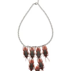 Seeing Red Cockroach Necklace Accessory