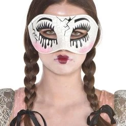 Amscan Women's Creepy Victorian Doll Mask