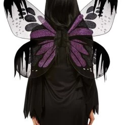 Smiffys Dark Botanicals Purple Moth Wings
