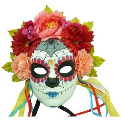 KBW Adult Day Of The Dead Floral Crown Face Mask