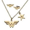 SALESONE DC Comics Wonder Woman Logo Necklace & Earrings Set